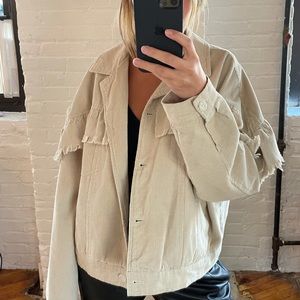 Cream Corduroy Jacket | S | Boutique